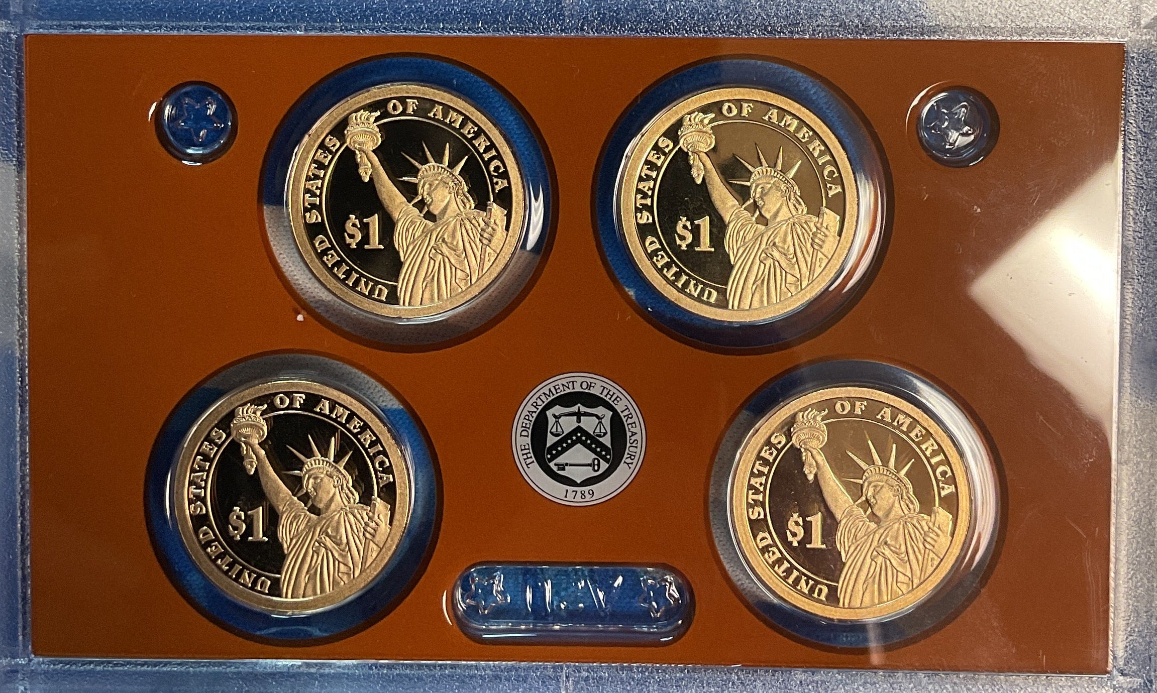 2014 U.S. Mint President $1 Coin Proof Set, in Original Government Packaging.