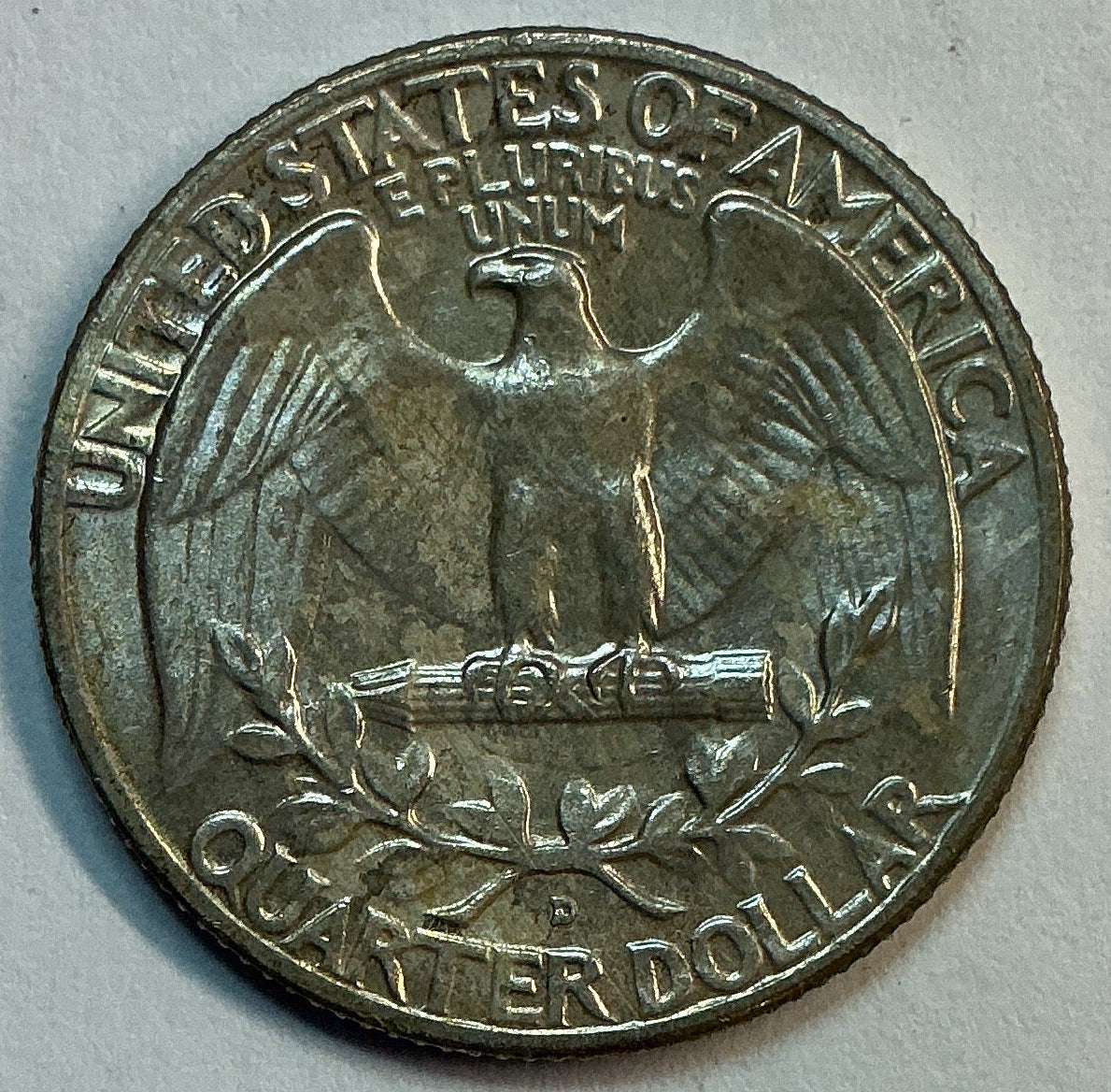 1956-D Washington Silver Quarter, About Uncirculated Coin, Store #QR1776