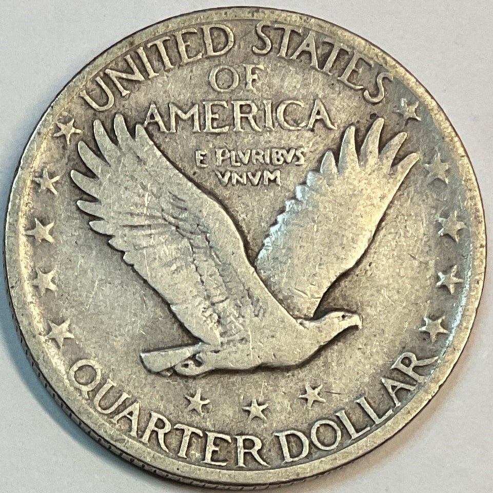 1926, Standing Liberty Quarter, Very Good Circulated Coin, Store #QR1169