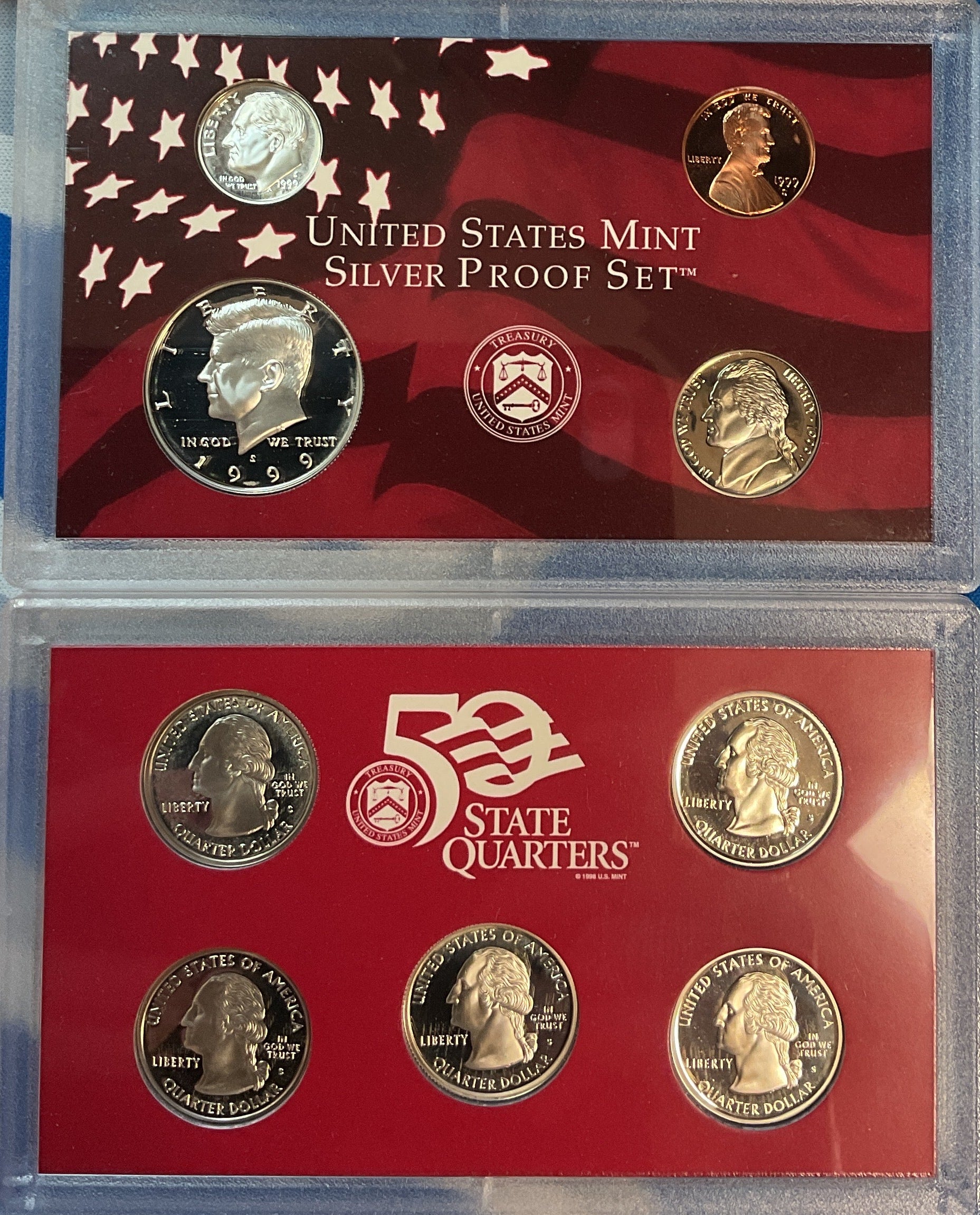 1999 United States Mint Silver Proof Set w/C.O.A.