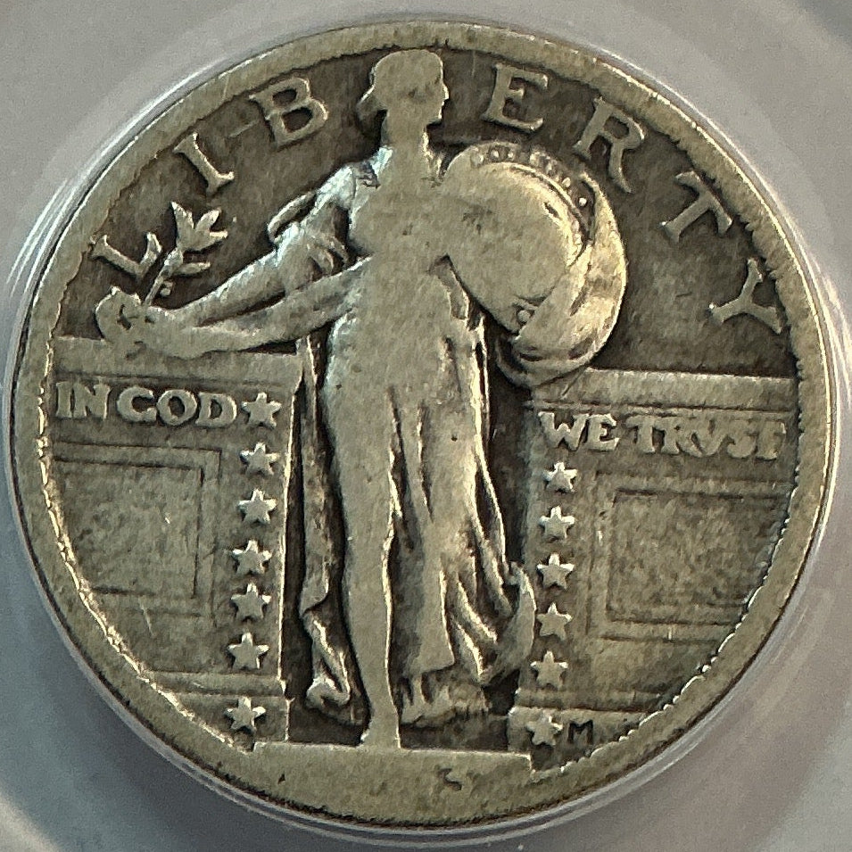 1923 Standing Liberty Quarter, ANACS VG-10, Store #QR1618