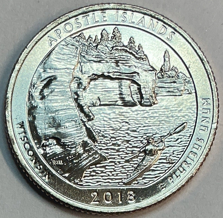 2018-P Uncirculated, Apostle Islands National Lakeshore, Wisconsin, Washington Quarter