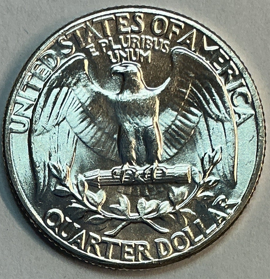 1963 Silver Washington Quarter., Uncirculated Coin., Store #QR1792