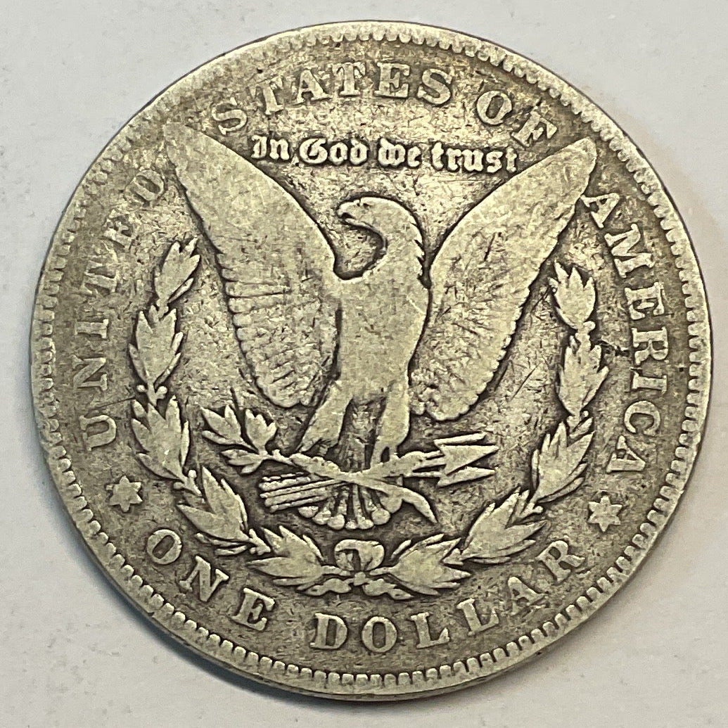 1878 Morgan Silver Dollar, Very Good Circulated Coin, Store #DR0868