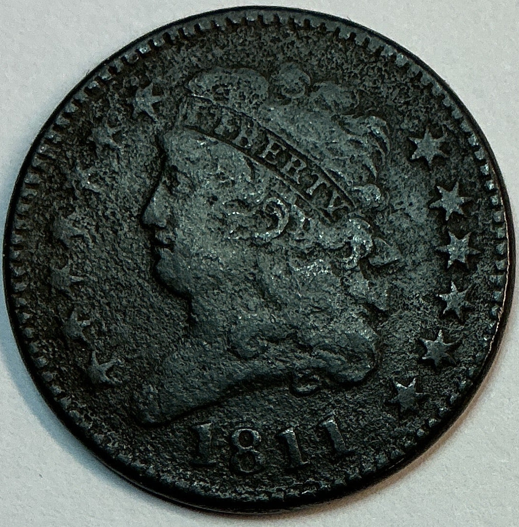 1811 Classic Head Half Cent, Good Circulated Coin, Store #HT0013