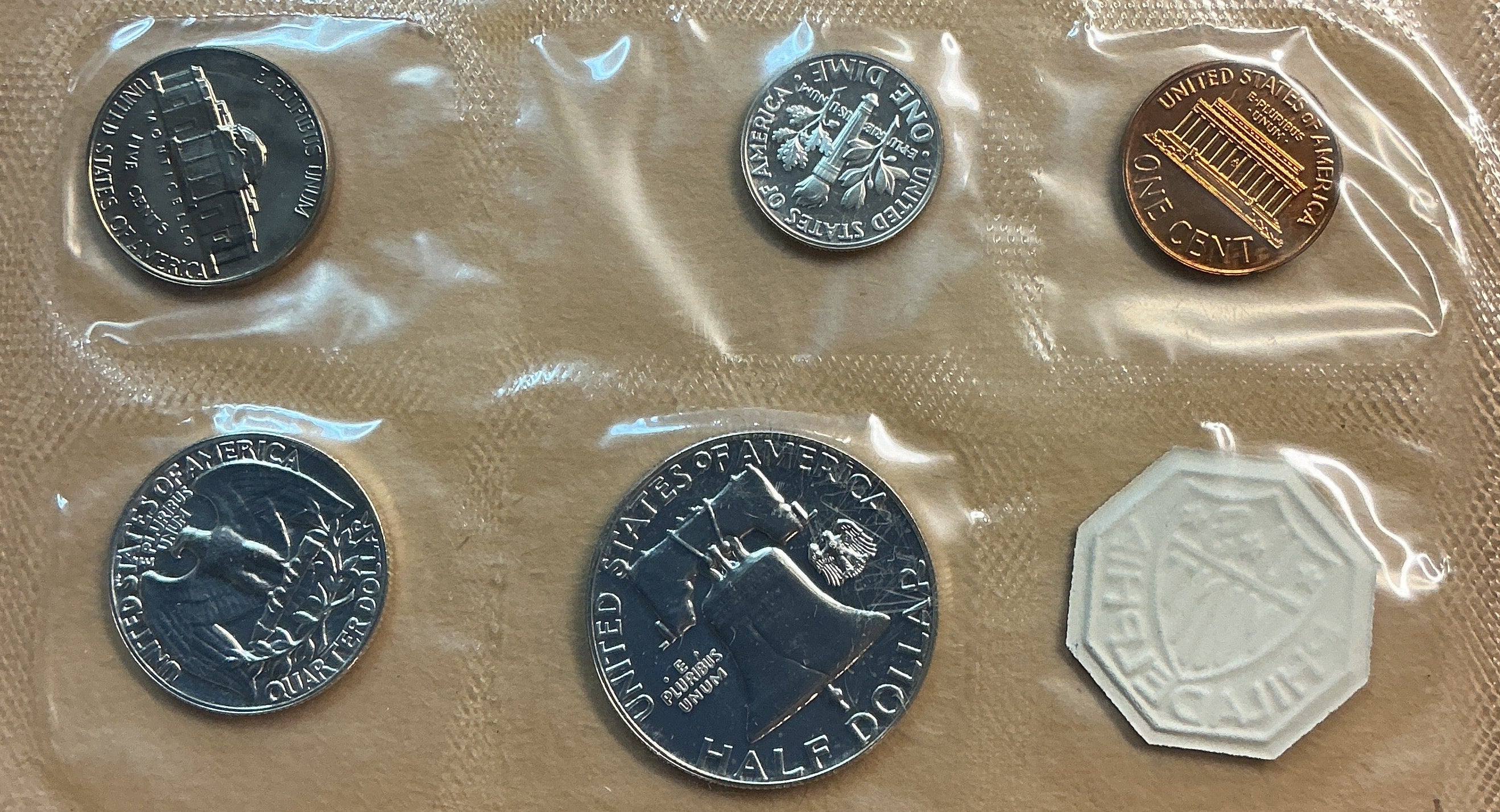 1961 United States Uncirculated 5-Coin Mint Set
