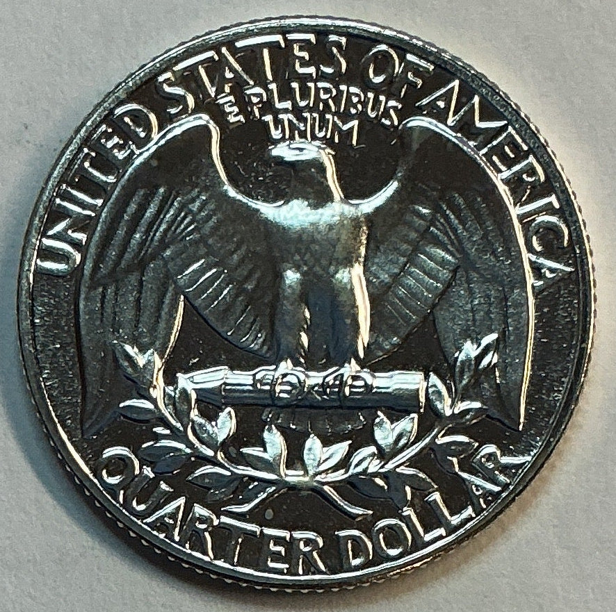 1963 Silver Washington Quarter., Proof Uncirculated Coin., Store #QR1791