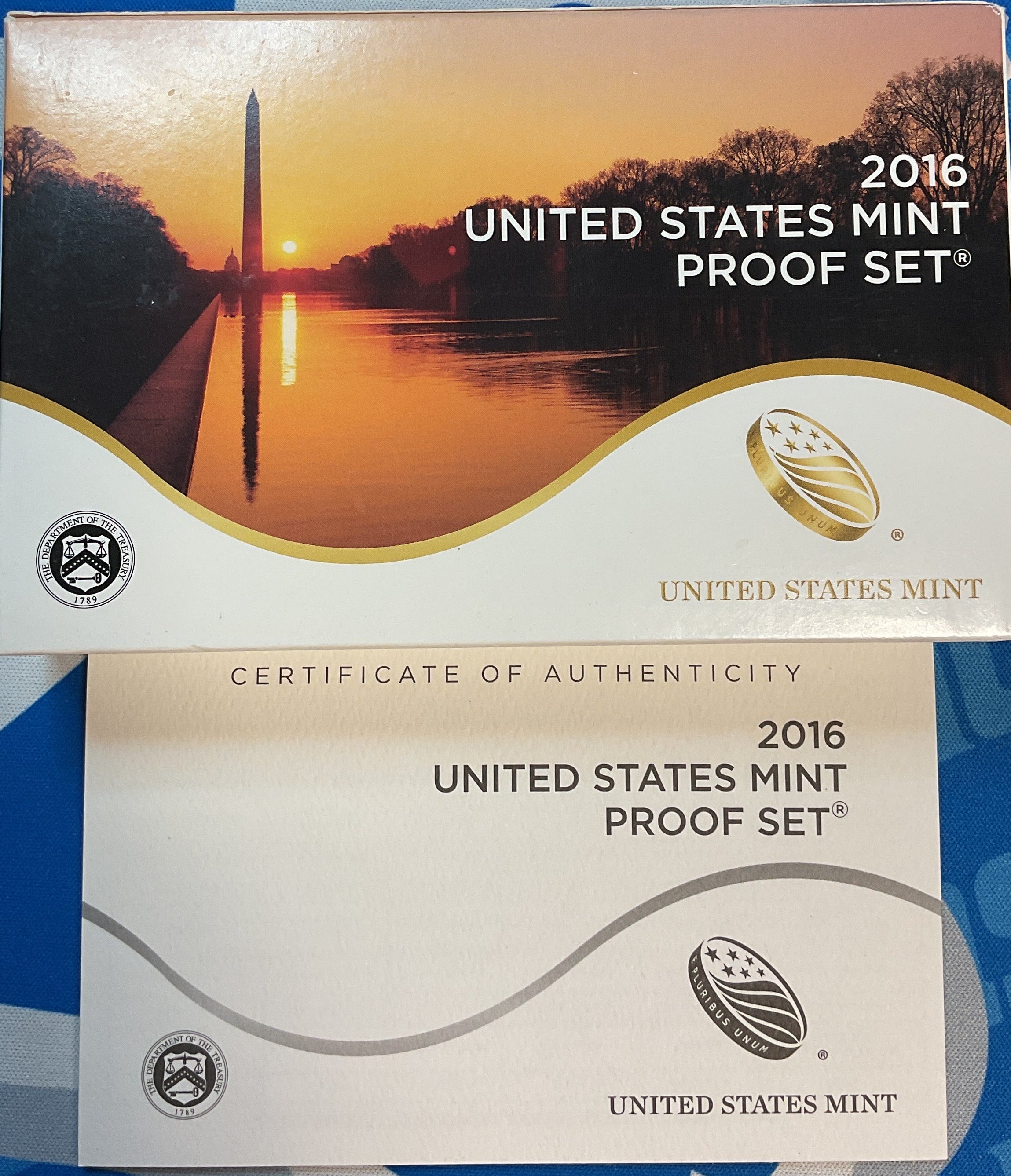 2016 Proof Set, 13 Coin Proof Set, Encased in Original Government Packaging.