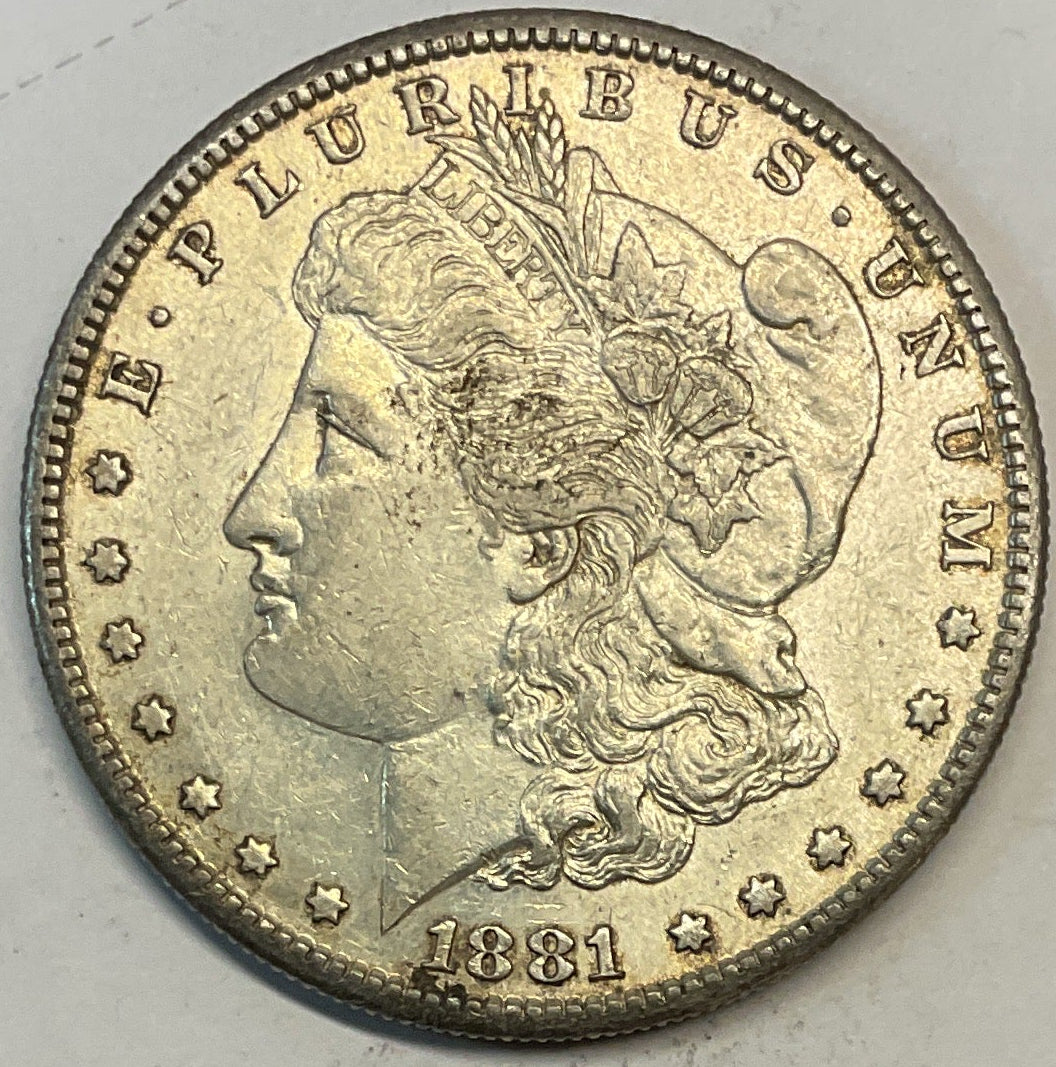 1881-S Morgan Dollar, Extra Fine+ Circulated Coin, Store #DR0879