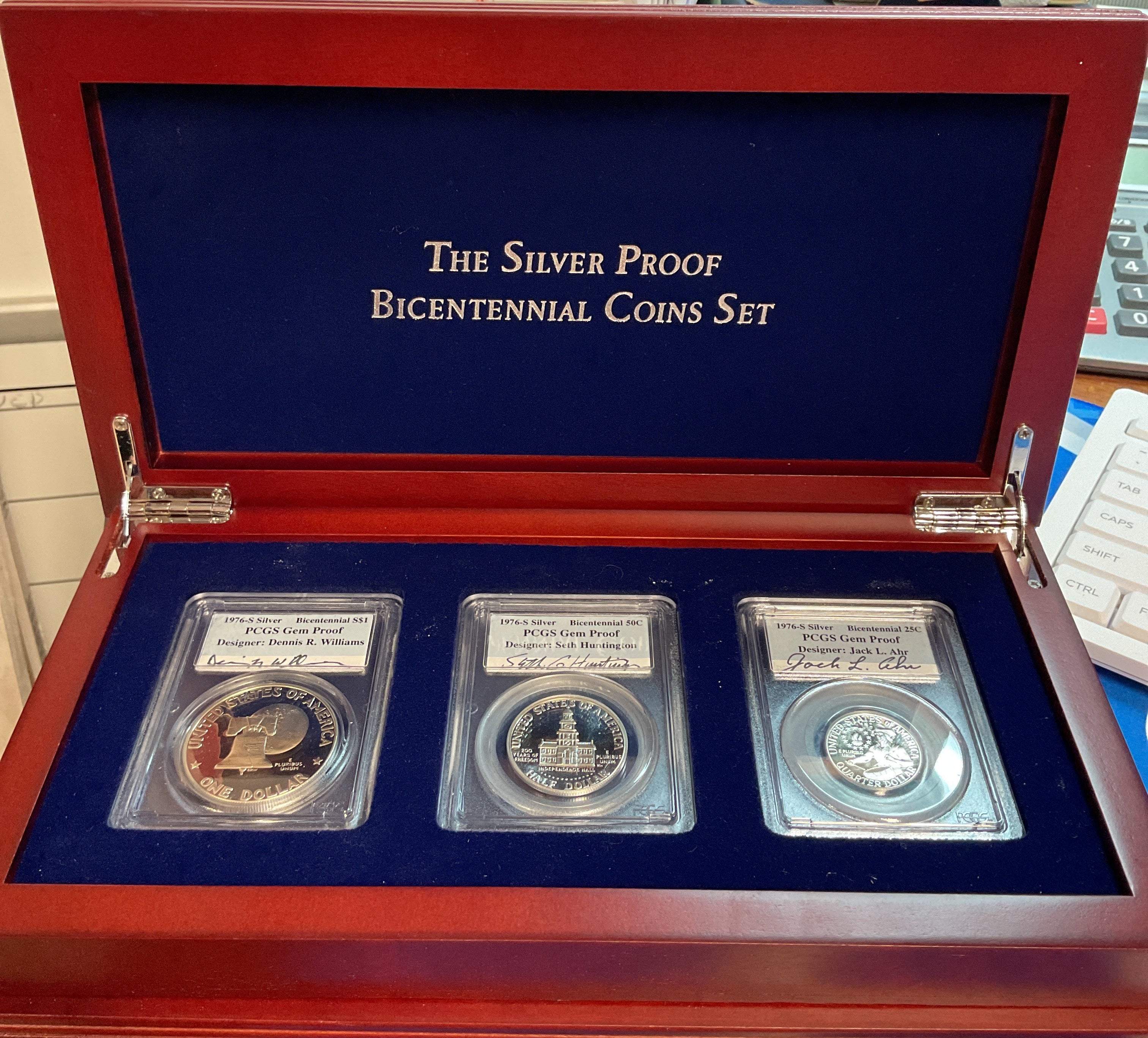 1976 U.S. Bicentennial Silver Proof Set. 1776-1976. Store #PT049