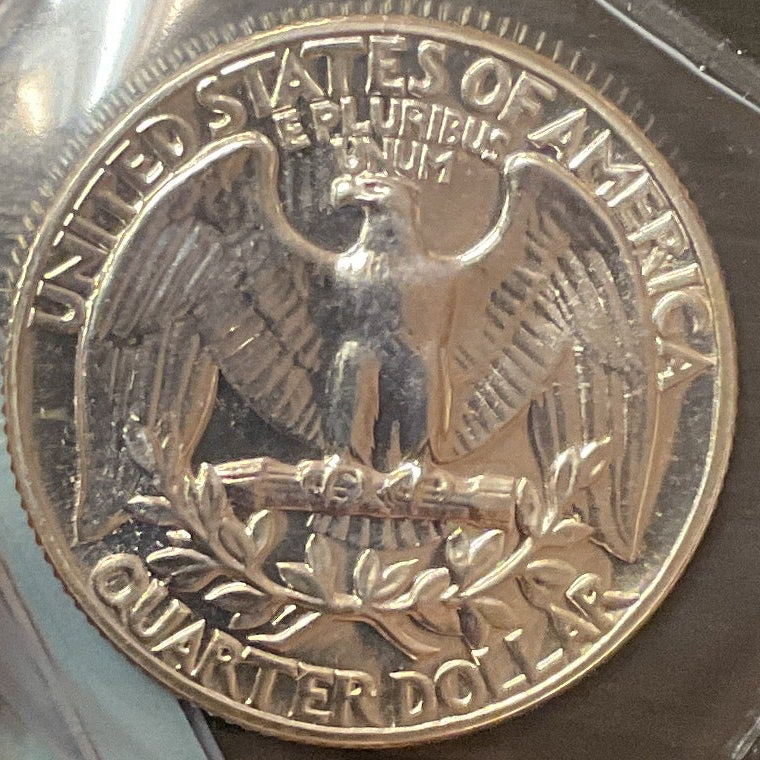 1957 Silver Washington Quarter., Mint State Uncirculated Coin., Store #QR1400