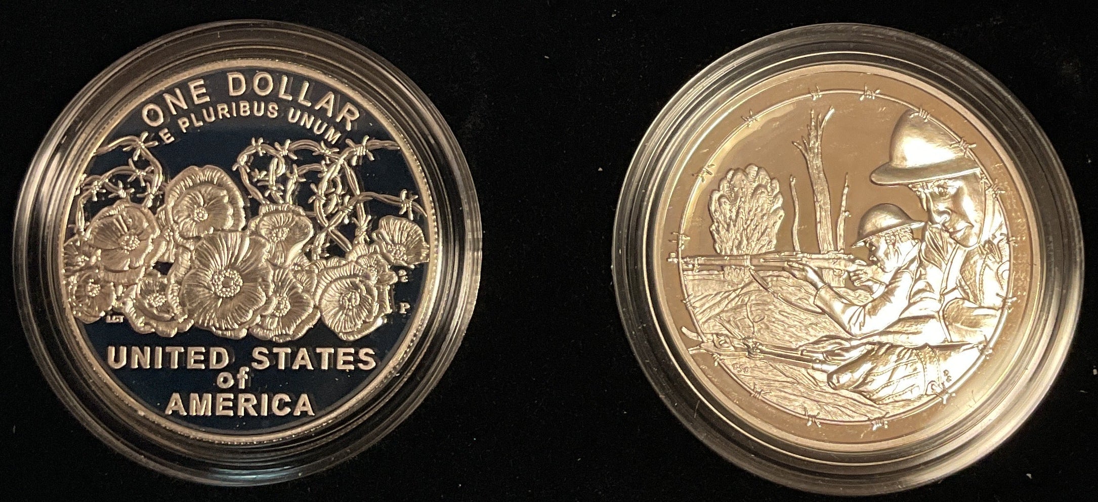 2018 World War I, Silver Dollar and Army Silver Medal Set, U.S. Mint #SR015