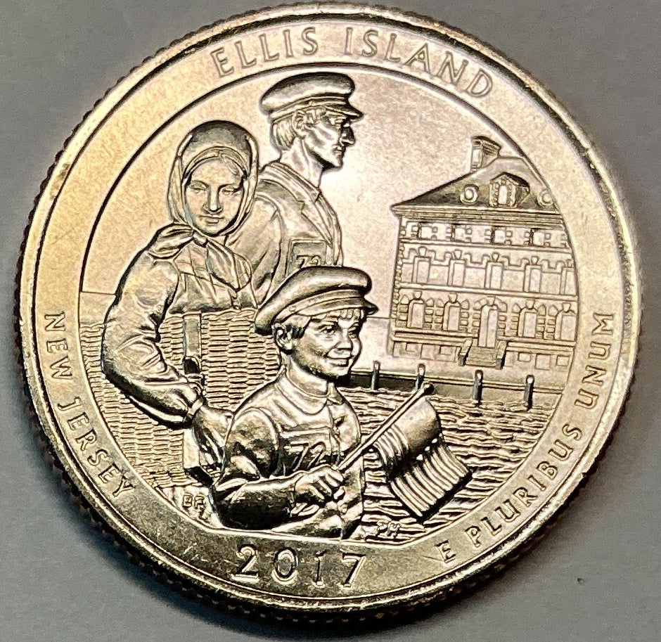 2017-P Uncirculated, Ellis Island (State of Liberty National Monument), New Jersey, Washington Quarter