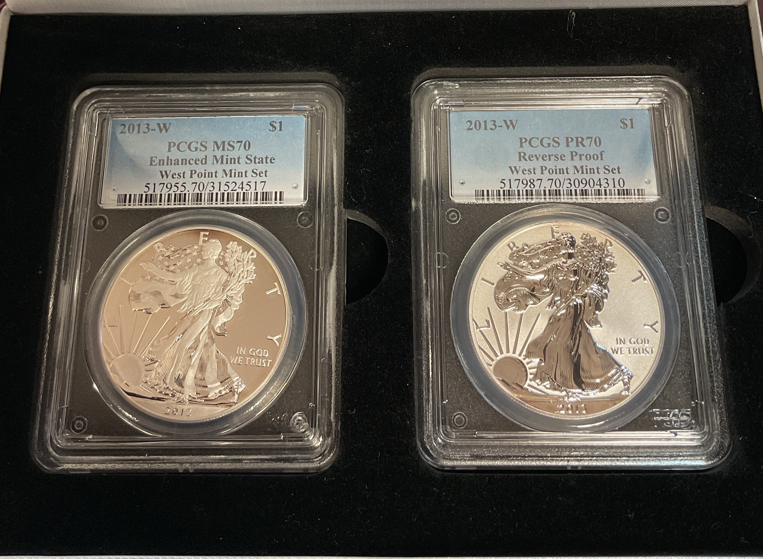 2013 2-Coin American Silver Eagle West Point Mint Set, #AE306