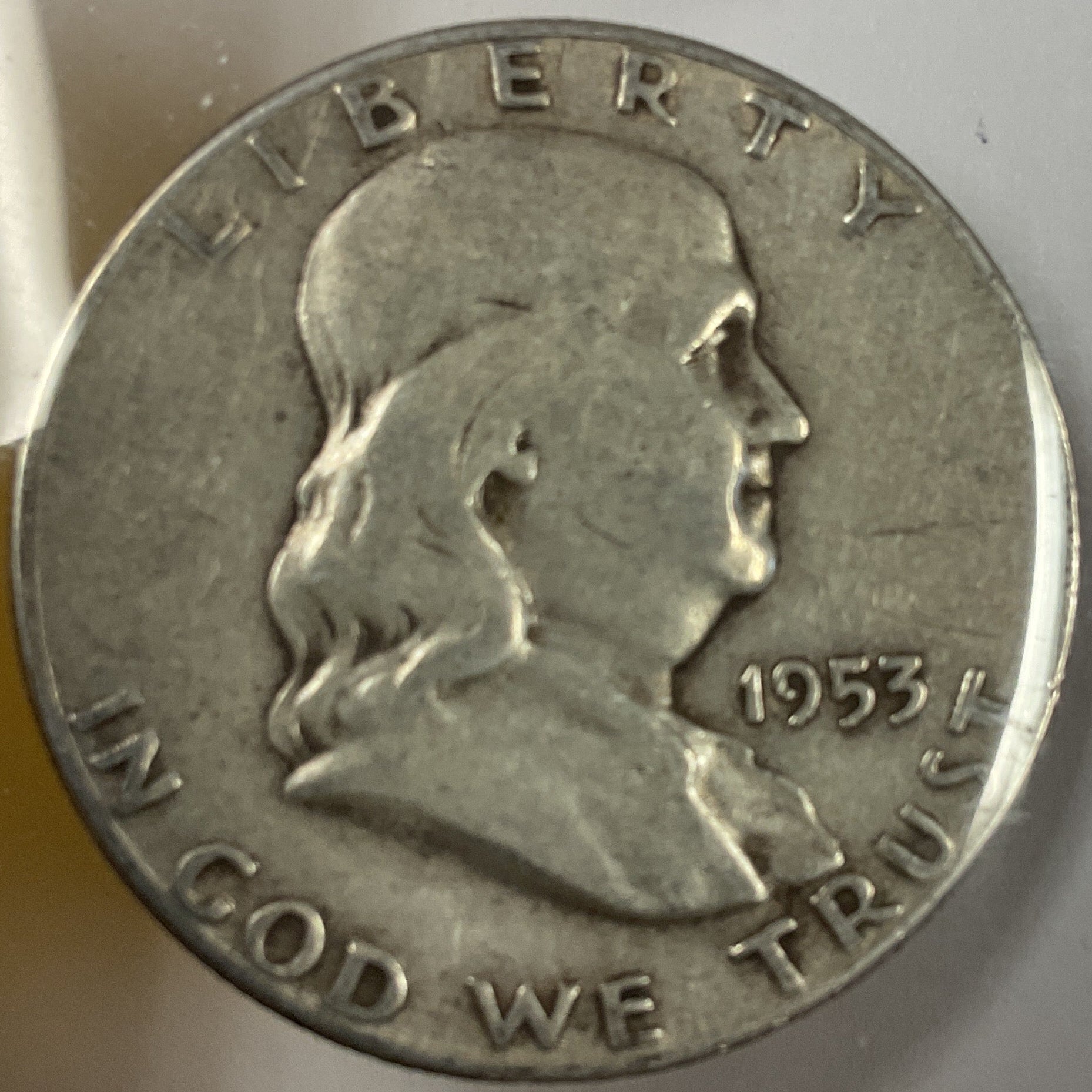 1953-S Ben Franklin Half Dollar, Good Circulated Coin, Store #HR1570