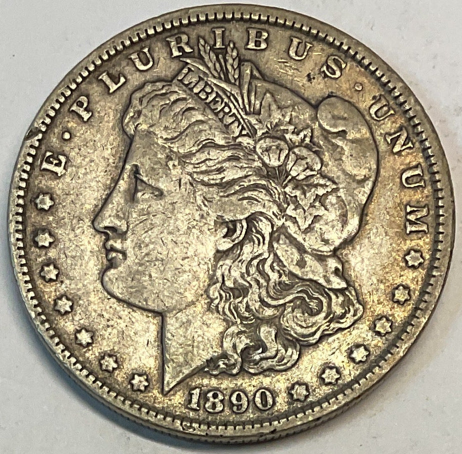 1890 Morgan Silver Dollar, Very Fine Circulated Coin, Store #DR0900