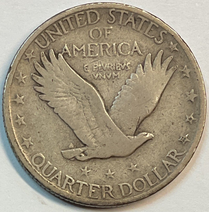 1927-S, Standing Liberty Quarter, Very Fine Circulated Coin, Store #QR1173