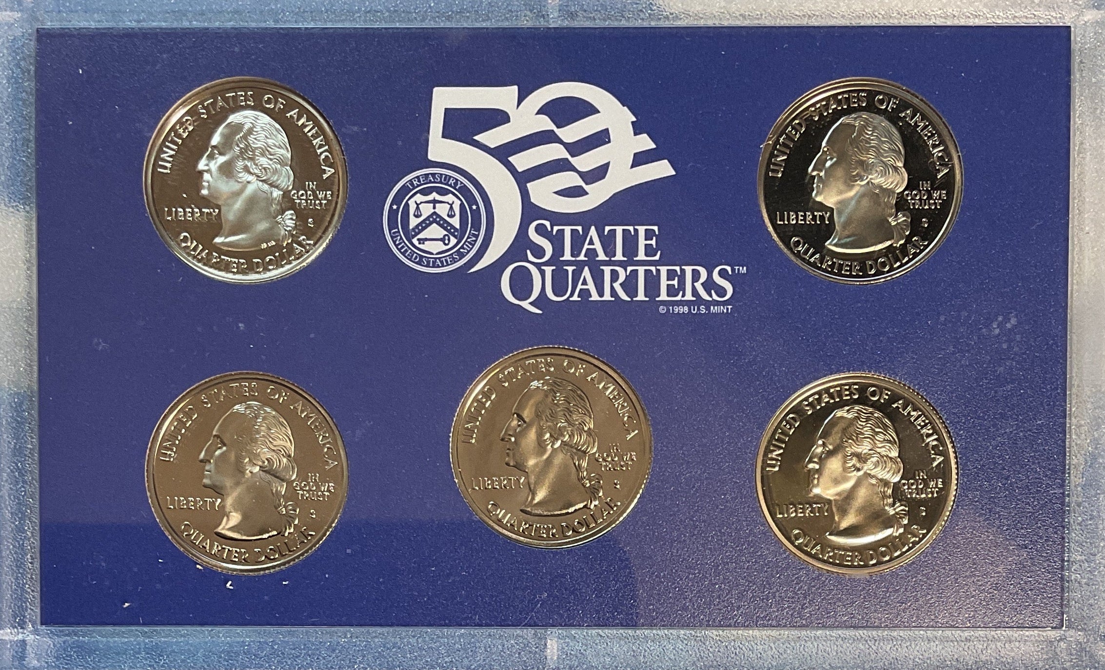2000 U.S. Mint 50 State Quarters Proof Set, in Original Government Packaging.
