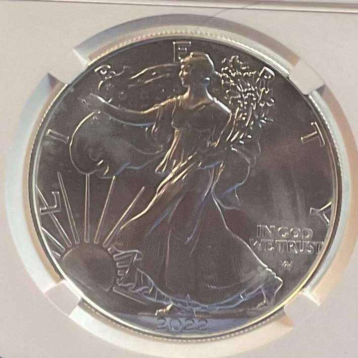 2022 American Silver Eagle, Early Releases, NGC MS-69, Store#AE0283