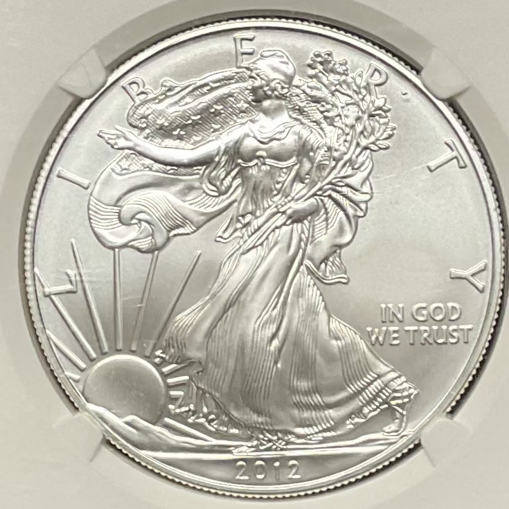 2012 American Silver Eagle, First Release, NGC MS-69, Store#AE0325
