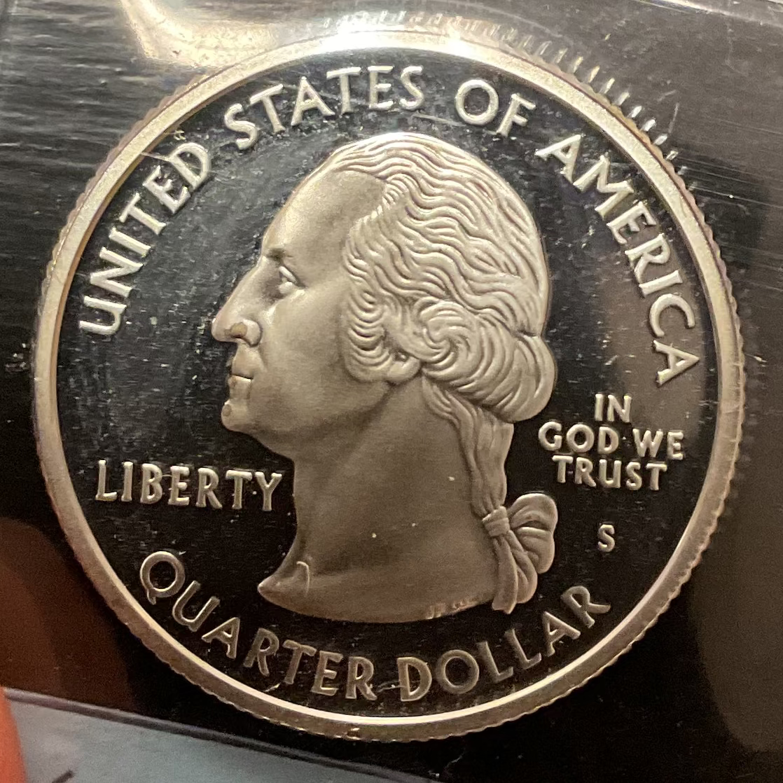 2008-S Silver Washington State Quarter AK, Proof Uncirculated, Store#QR1420