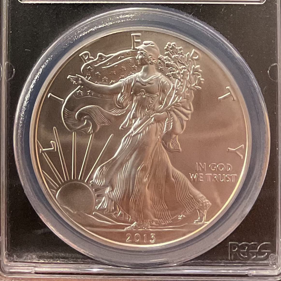 2013-(W) Silver Eagle $1, PCGS Graded MS-70, Store #AE0448