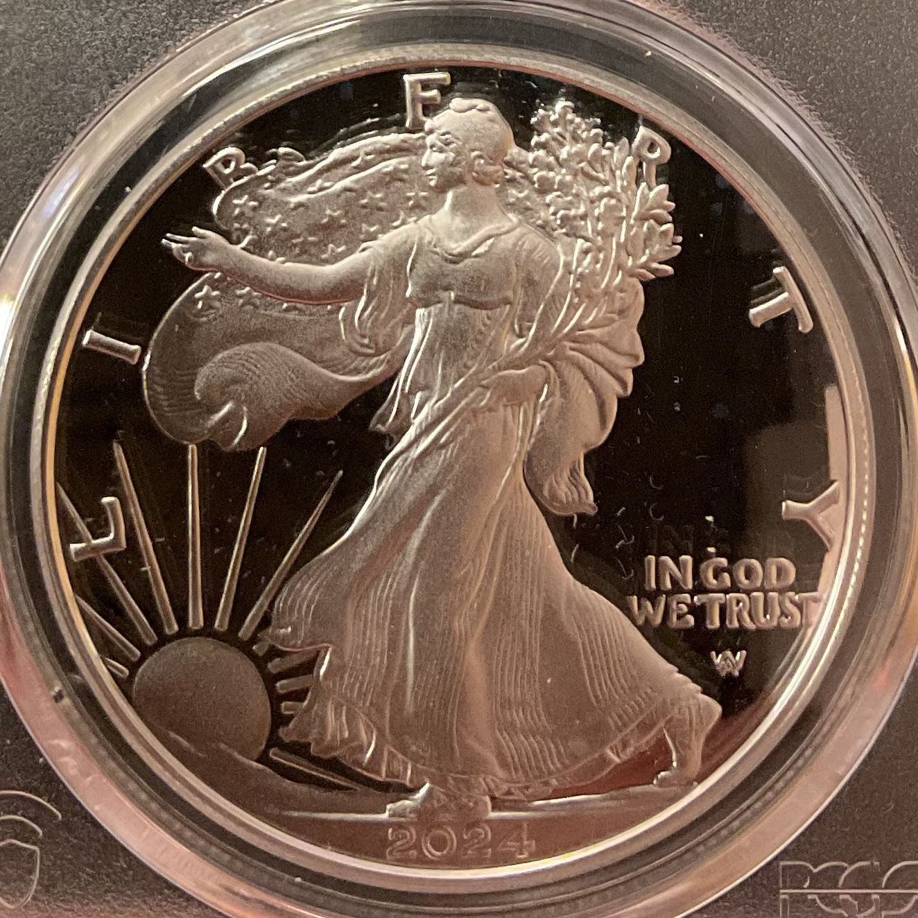 2024-W Proof American Silver Eagle, PCGS PR-70DCAM, Store #AE0528
