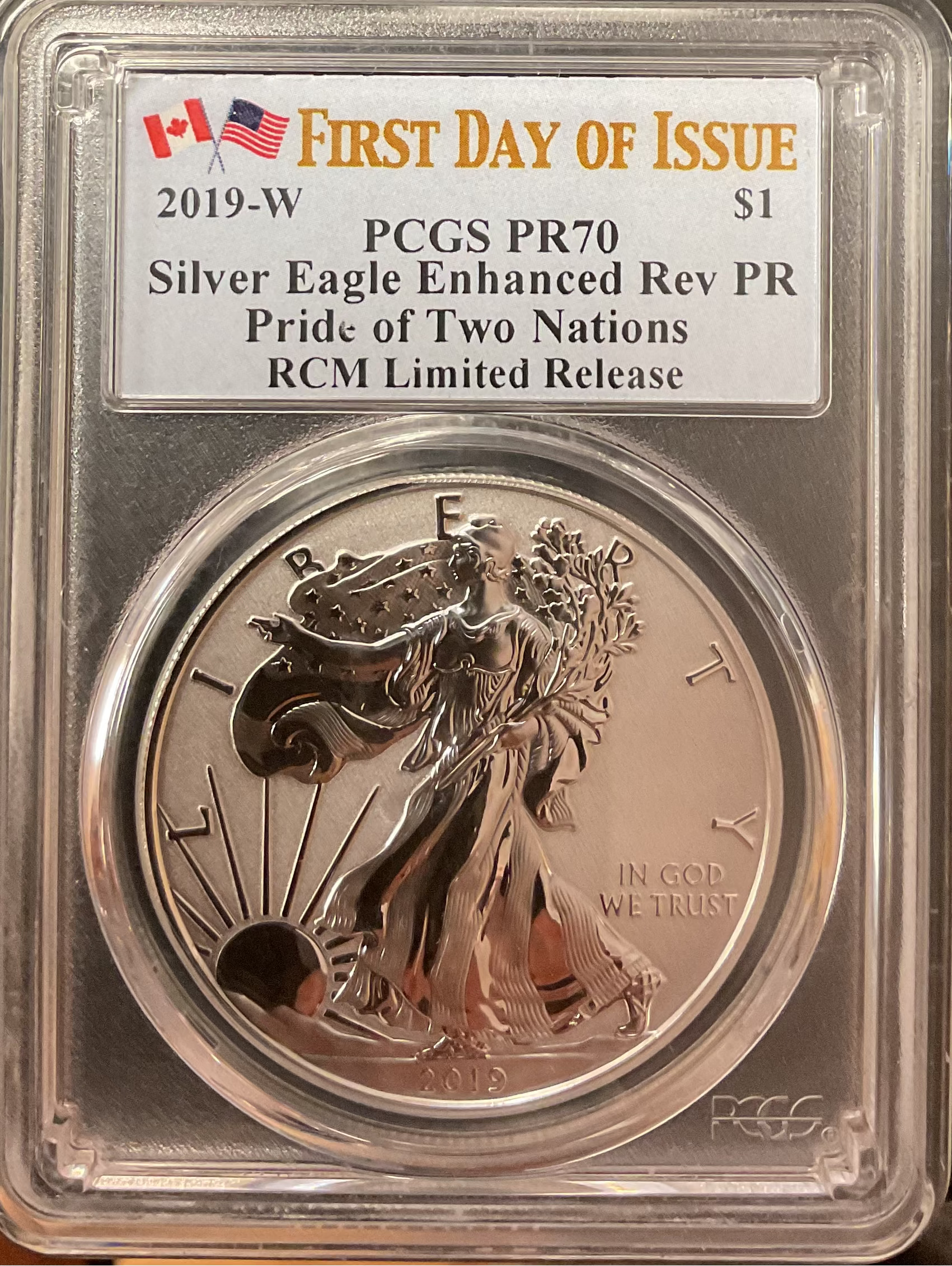 2019 W American Silver Eagle, NGC PF-69 Rev PR, RCM Limited Release, Store #AE0343