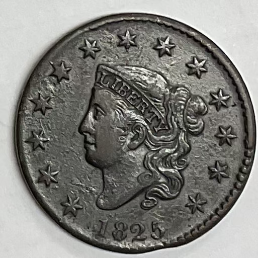 1825 Coronet Head Large Cent, Very Fine+ Circulated Coin, Store #CT1283
