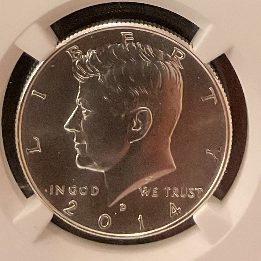 2014-D Kennedy Silver Half Dollar., 50th Anniversary, NGC SP69., Store #HR1945