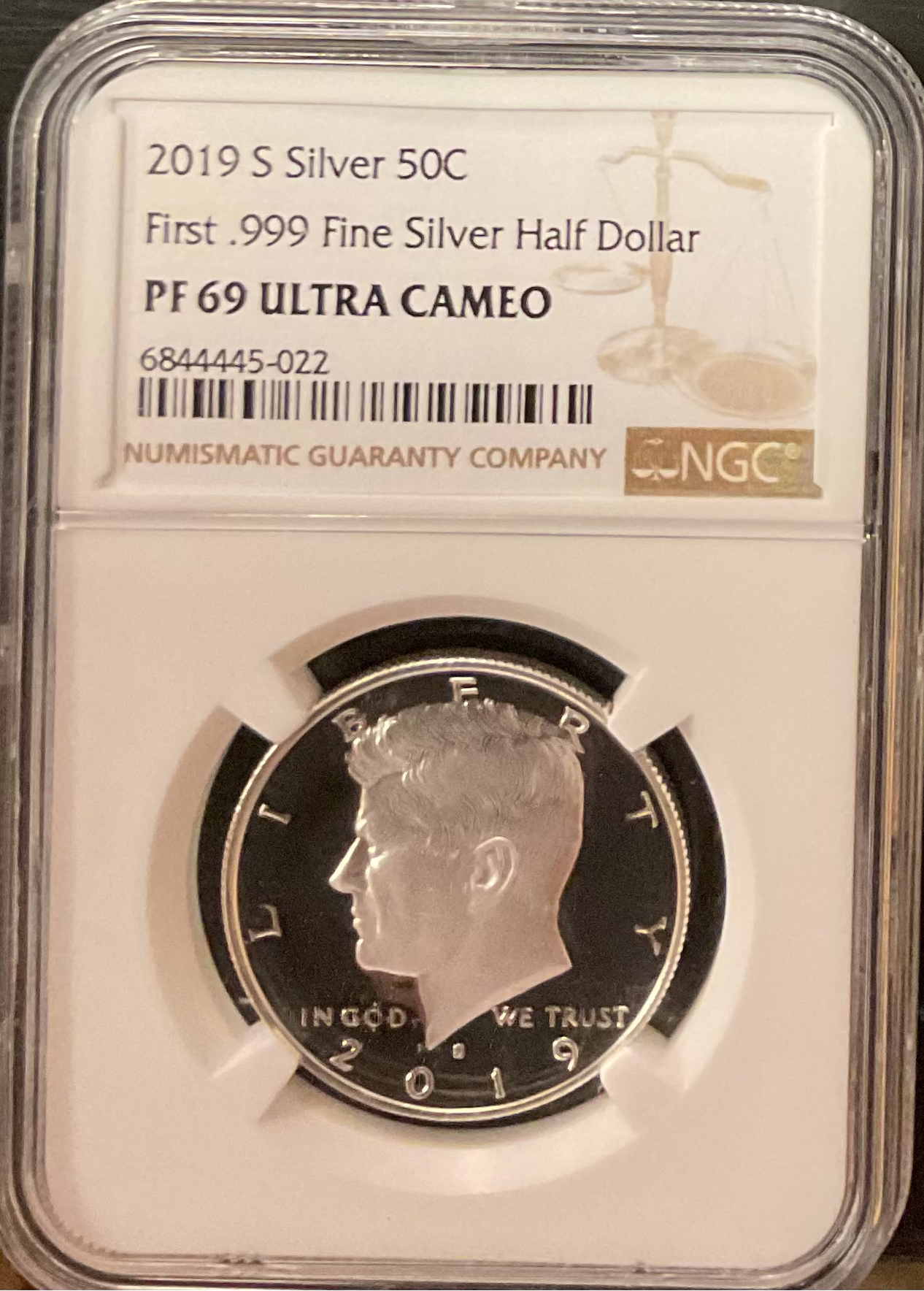 2019-S Kennedy Silver Half Dollar, NGC PF-69 Ultra Cameo, Store #HR2003