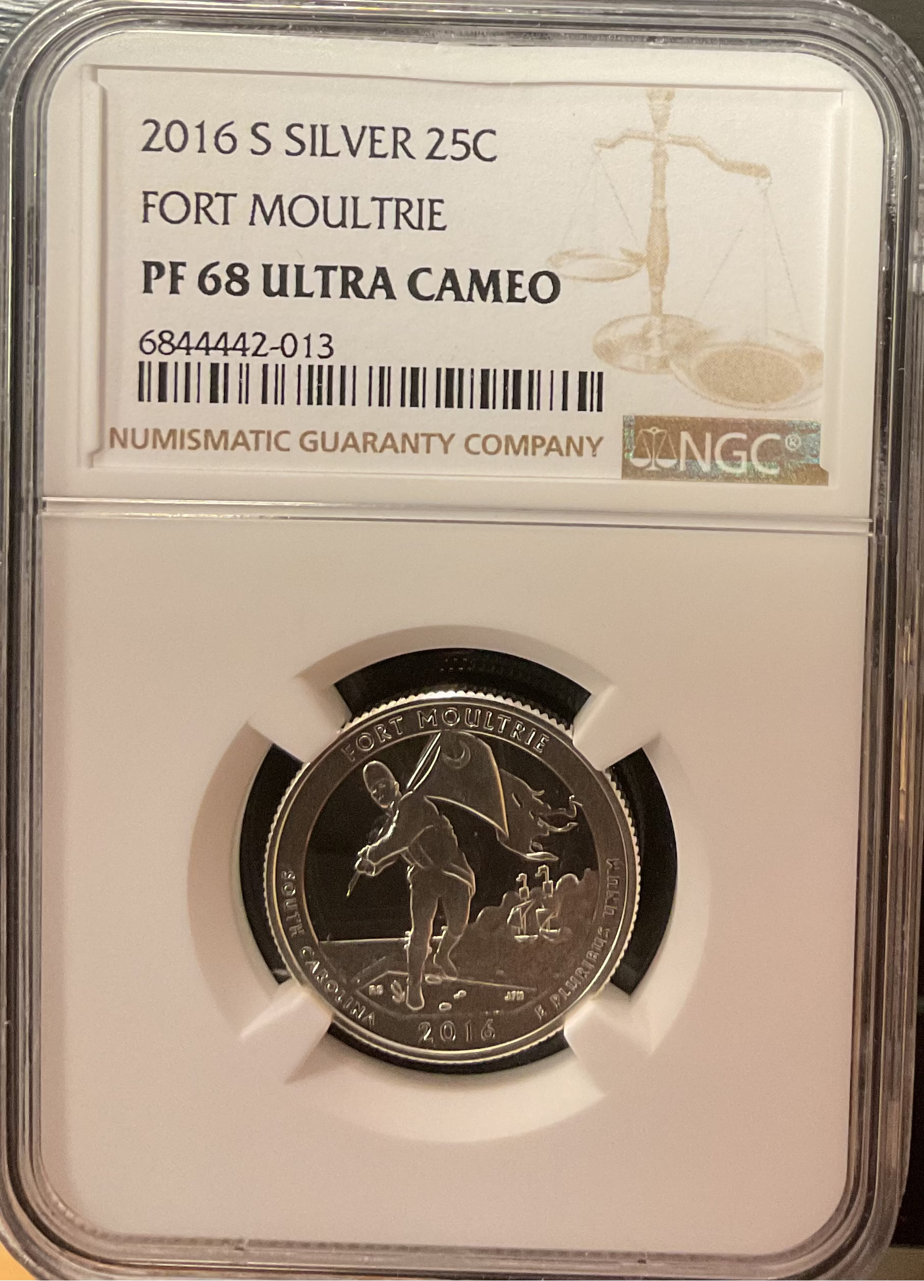 2016-S National Park Silver Proof Quarter, NGC Certified, Store Sale #GQR071