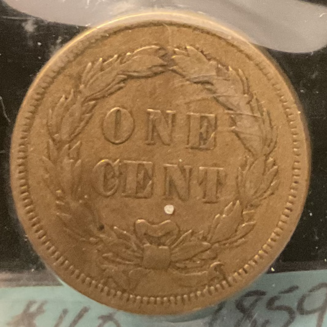 1859 Indian Head Cent, Nice Coin XF+ Details, Store #CT1448