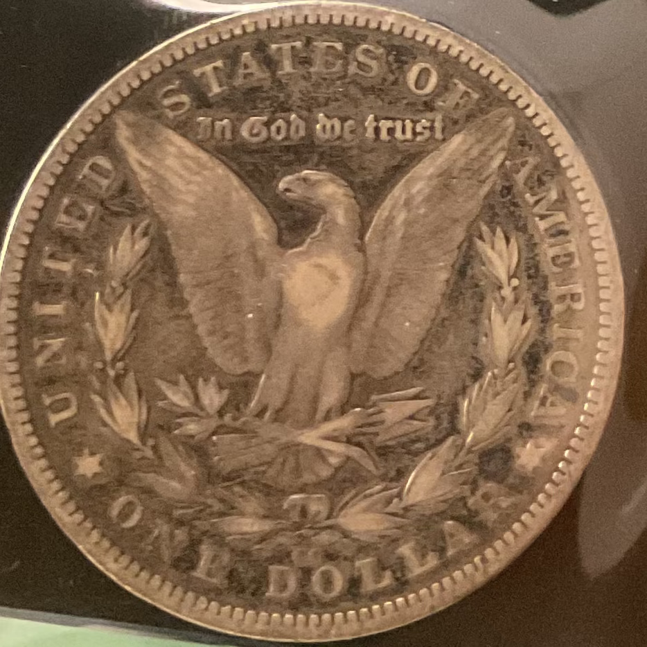 1893-CC Morgan Silver Dollar, Fine Circulated Condition, Store #DR0502