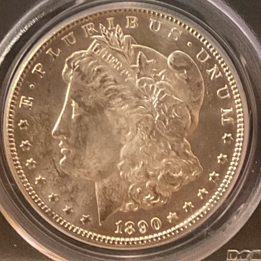 1890-CC Morgan Silver Dollar., PCGS Certified MS-63., Store #GM003