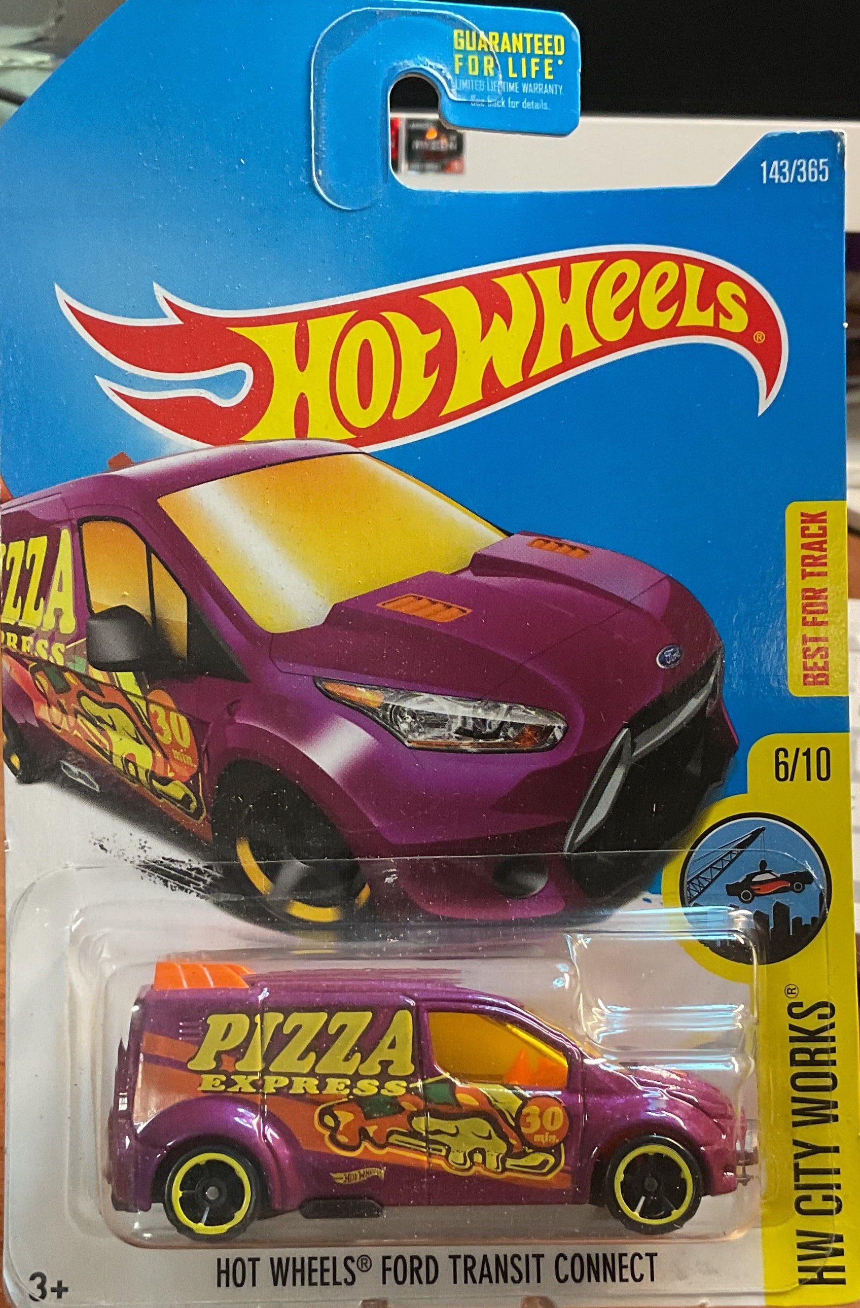 TRANSIT CONNECT, Hot Wheels Toy Car, DVC42-D9B0F, 'HW CITY WORKS', Store #TY013