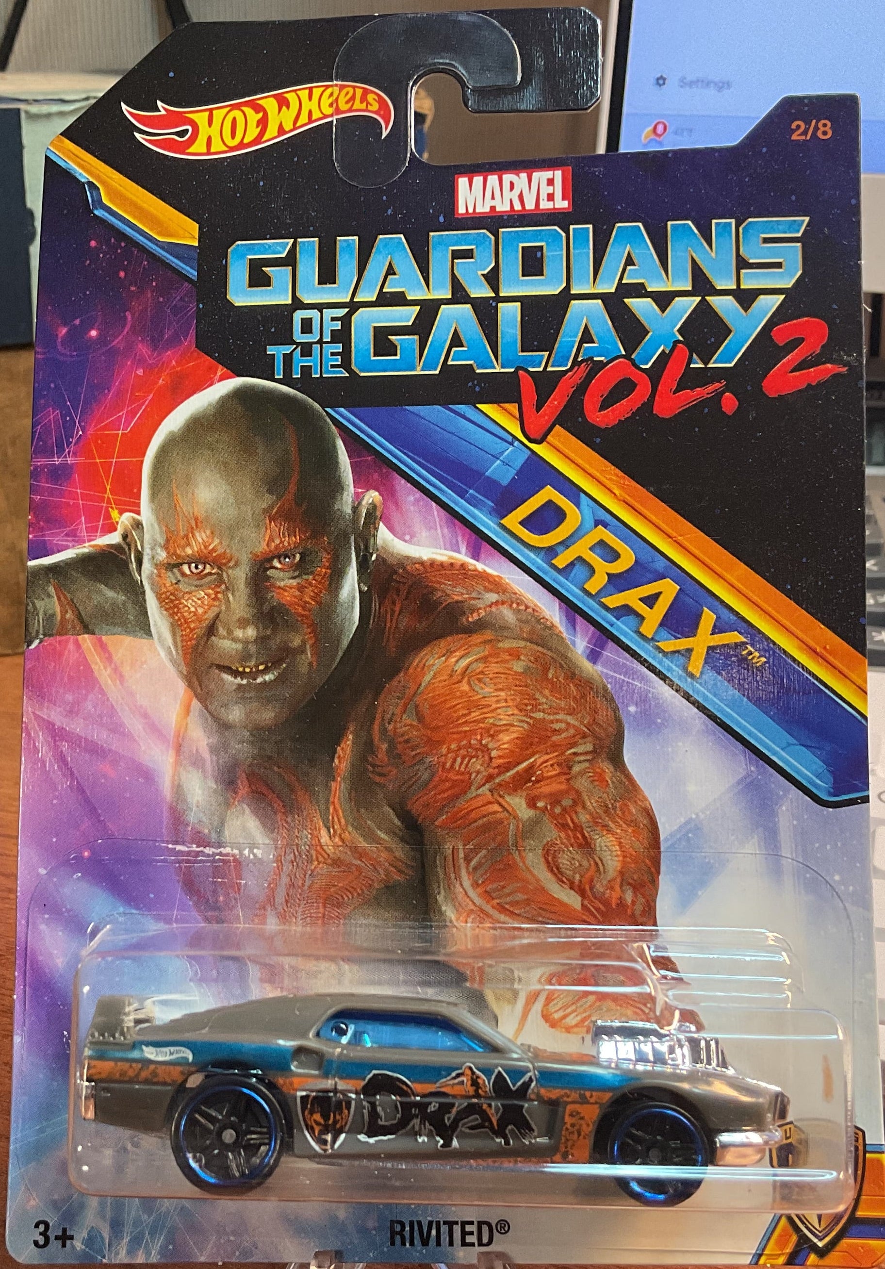 GUARDIANS of the GALAXY VOL 2., Hot Wheels Toy Car, DWD73- 0910, Store #TY025