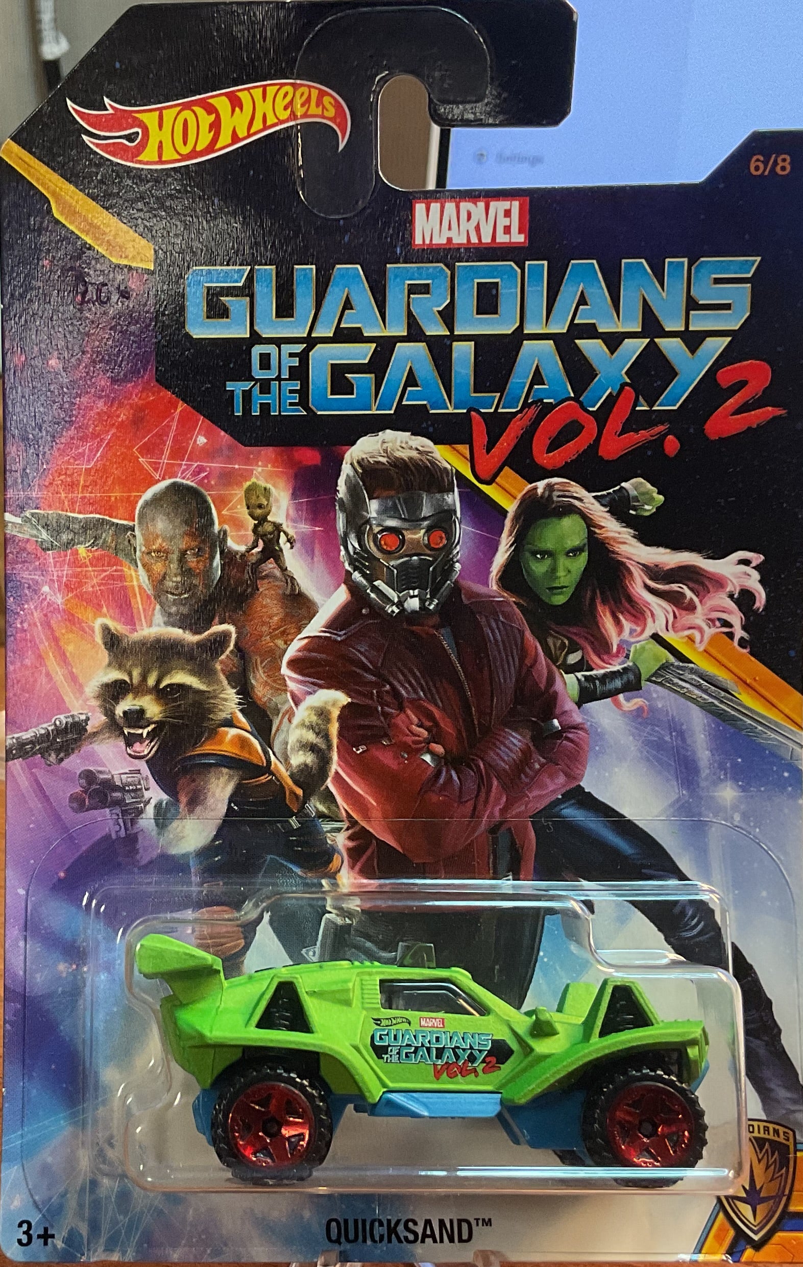 GUARDIANS of the GALAXY VOL 2., Hot Wheels Toy Car, DWD80- 0910, Store #TY027