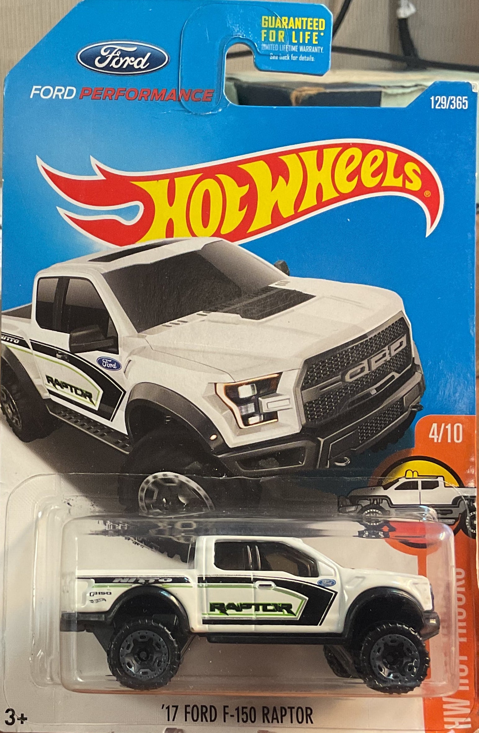 '17 FORD F-150 RAPTOR, HW HOT TRUCKS, Wheels Toy Car, DVB69-D9B2G, Store #TY042