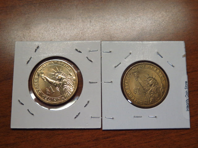 2007-P and D Washington Presidential $1 Coin Set. Store #12496