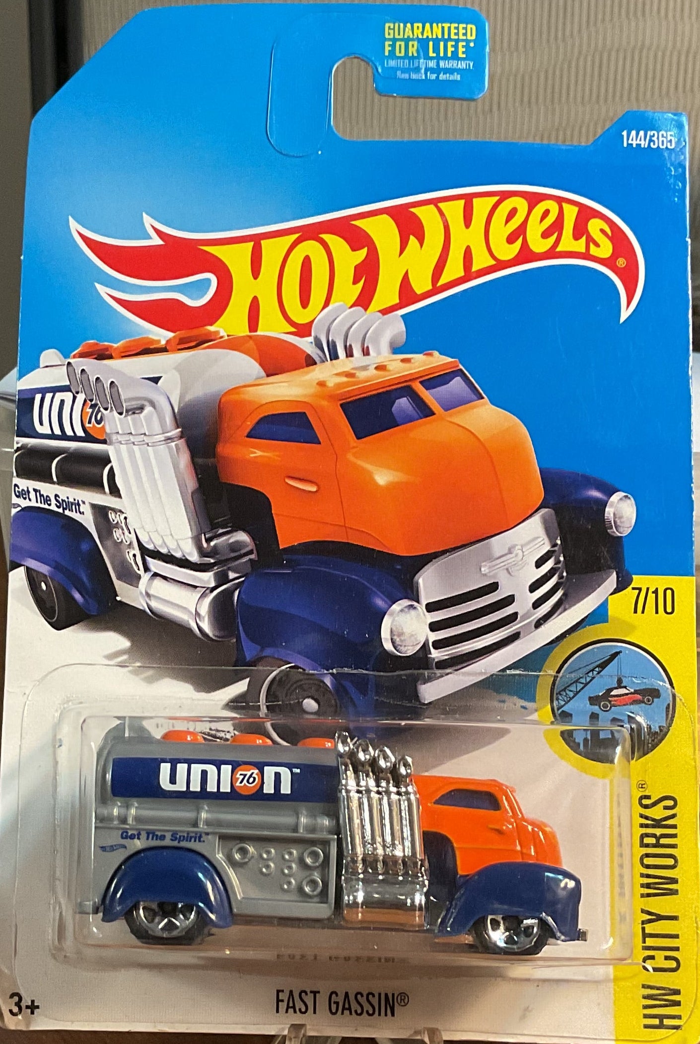 FAST GASSIN, HW CITY WORKS, Wheels Toy Car, FRR94-D9C0M, Store #TY059