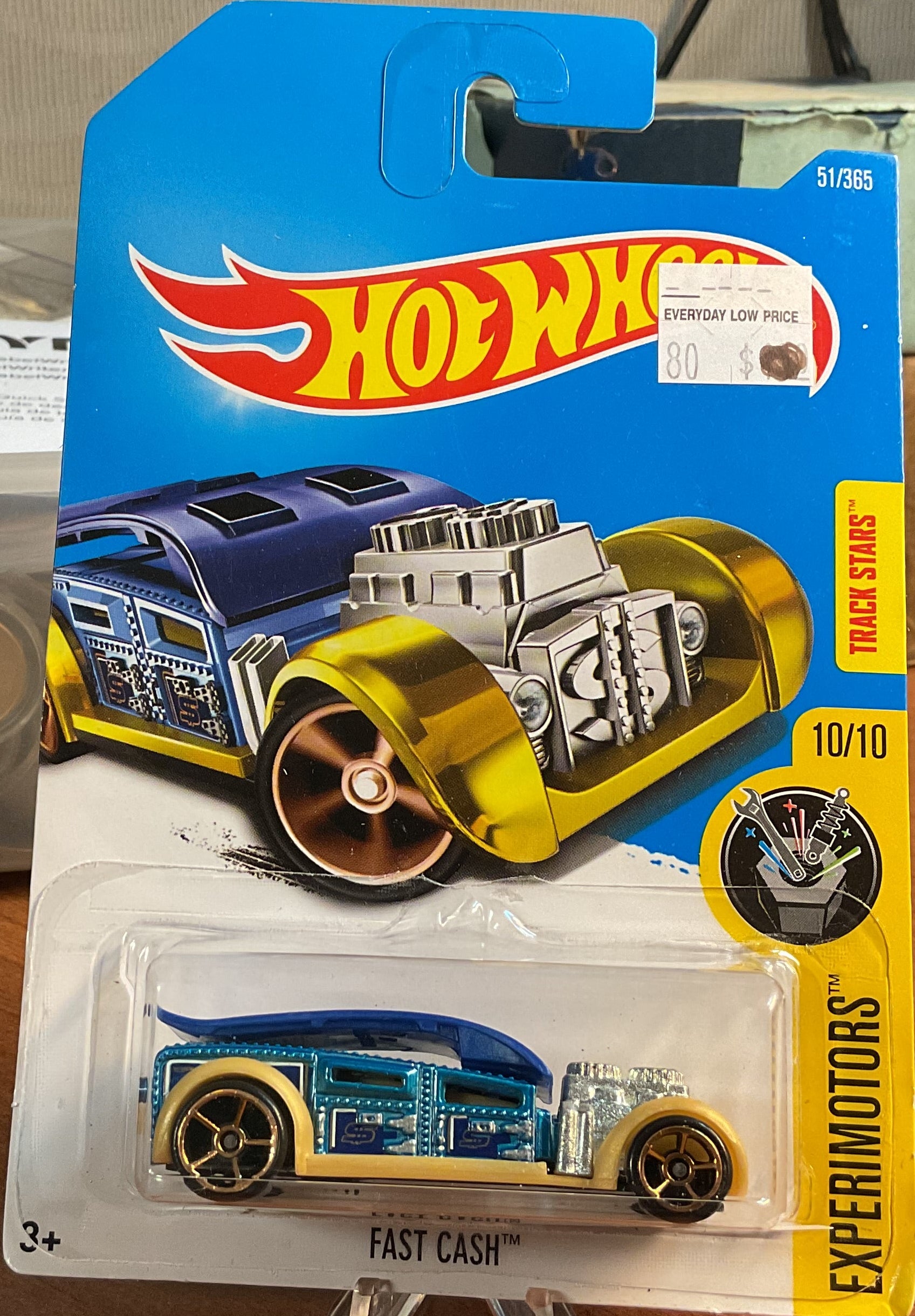 FAST CASH, EXPERIMOTORS, Wheels Toy Car, DTX41-D7B3, Store #TY067