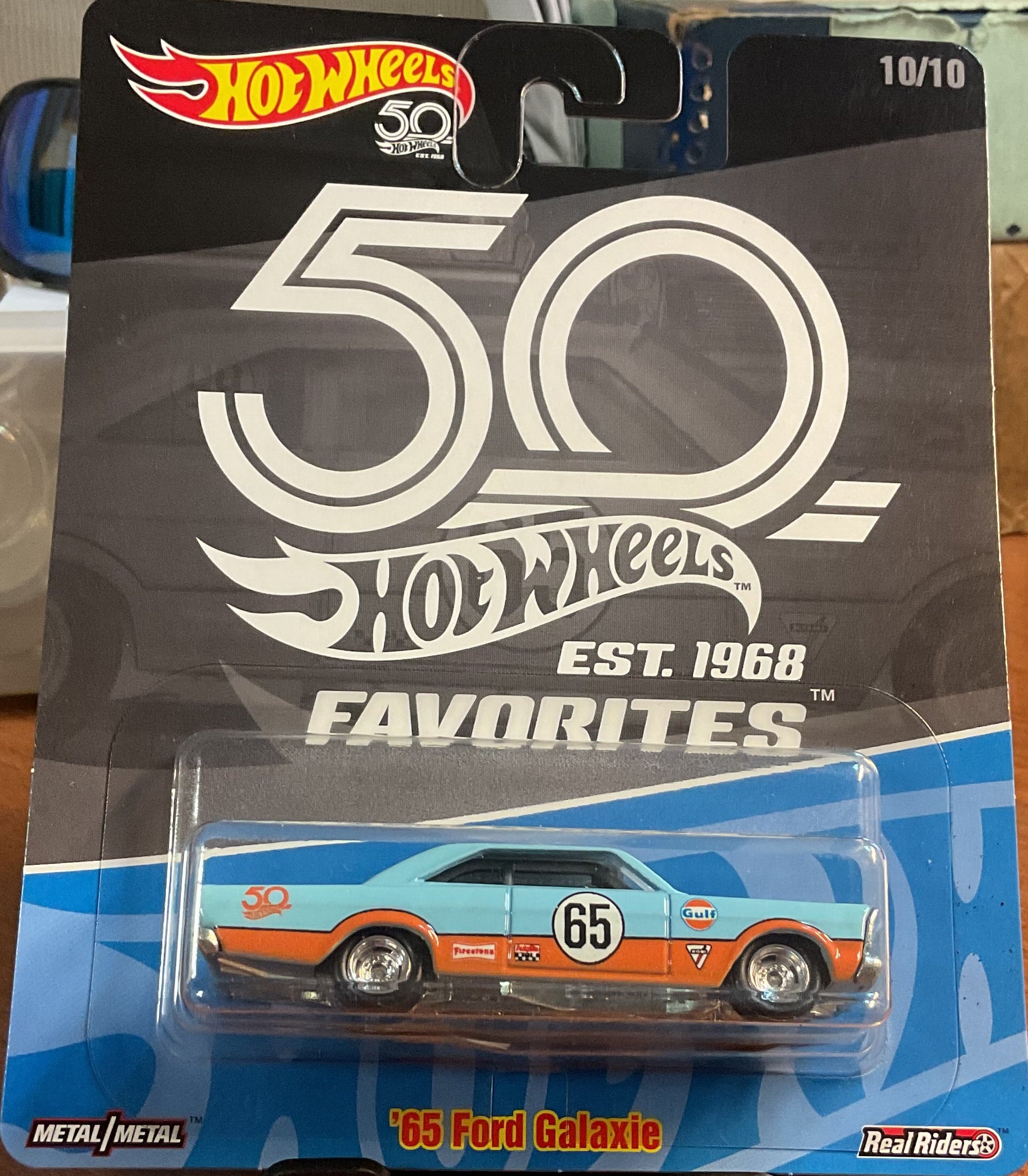 65 FORD GALAXIE, 50TH ANNIVERSERY, Hot Wheels Toy Car, Store #TY092