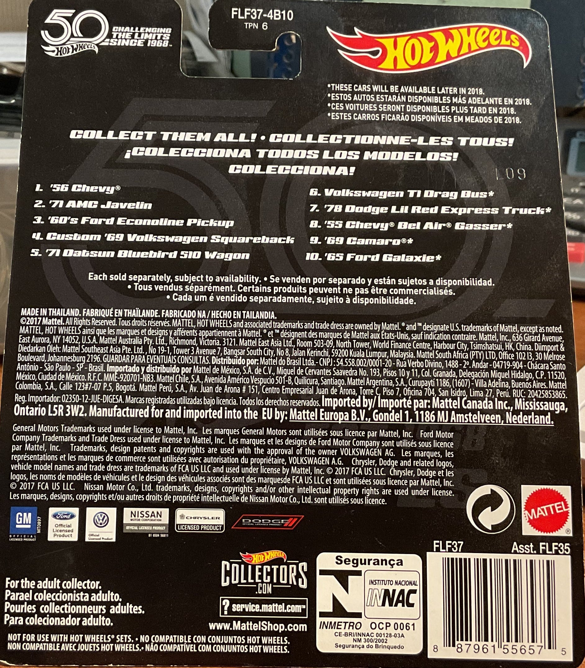 '71 AMC JAVELIN, 50TH ANNIVERSERY, Hot Wheels Toy Car, FLF37-4B10, Store #TY097