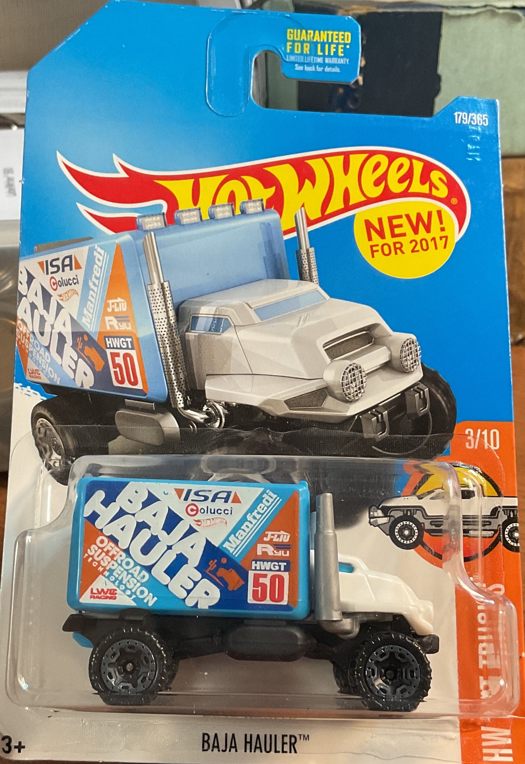 BAJA HAULER, HW HOT TRUCKS, Hot Wheels Toy Car, DTX12-D9B0H, Store #TY098