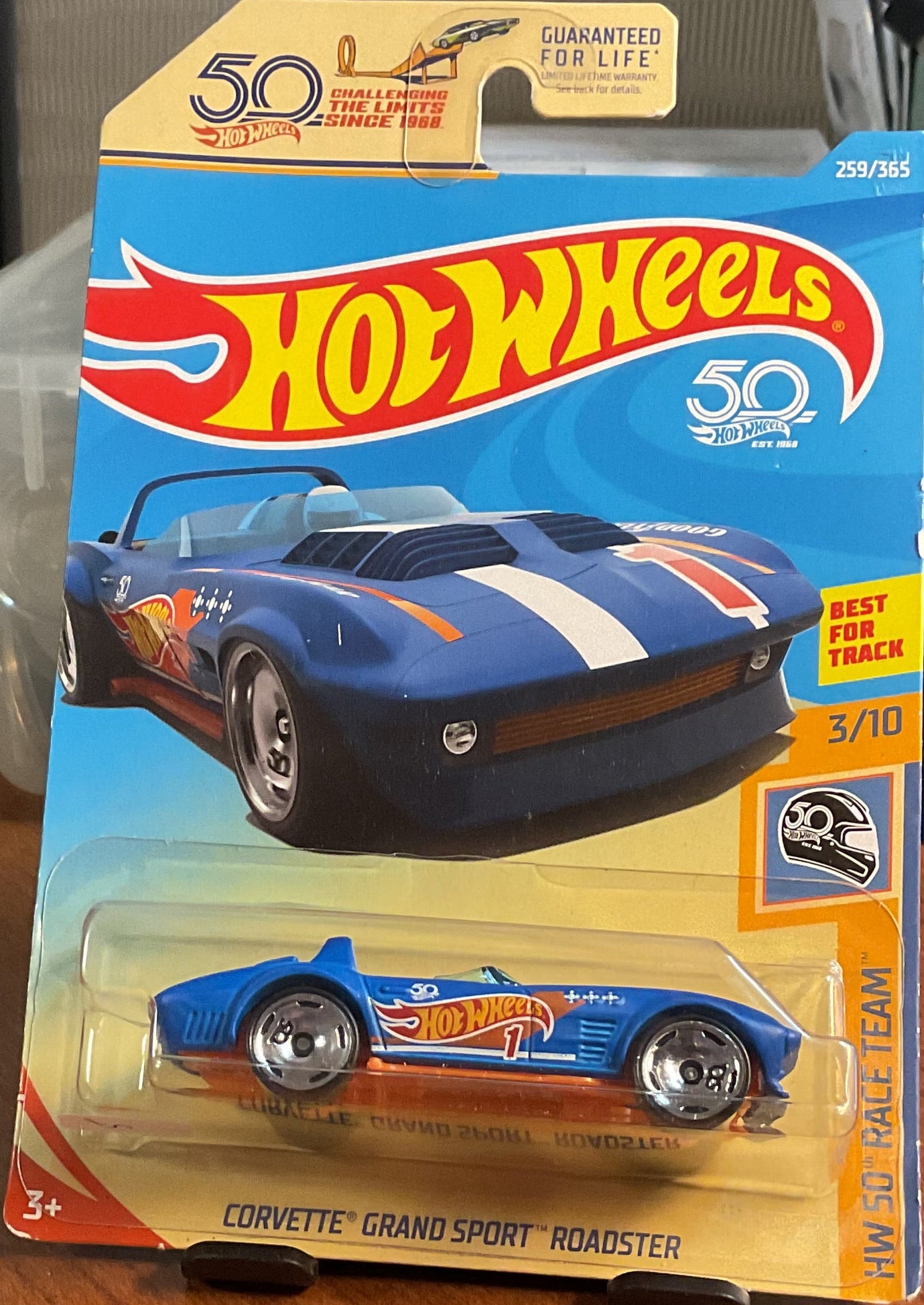 CORVETTE GRAND, HW 50 RACE TEAM, Hot Wheels Toy Car, FJX46-D9C0M, Store #TY111
