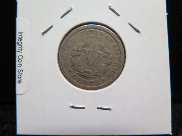 1912 Liberty Nickel, Affordable Circulated Coin. Store #12123