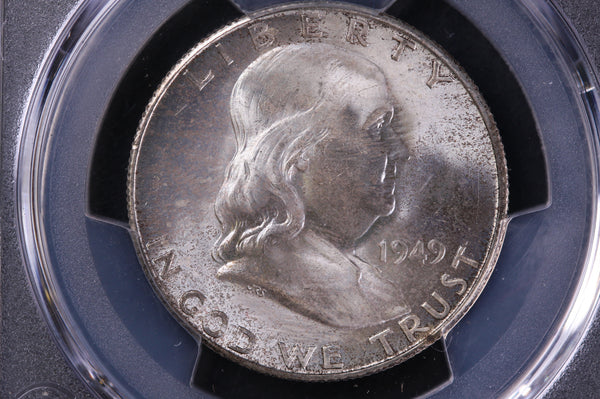 1949-S Franklin Silver Half Dollar, Affordable Graded PCGS MS66, Coin, Store #230721005