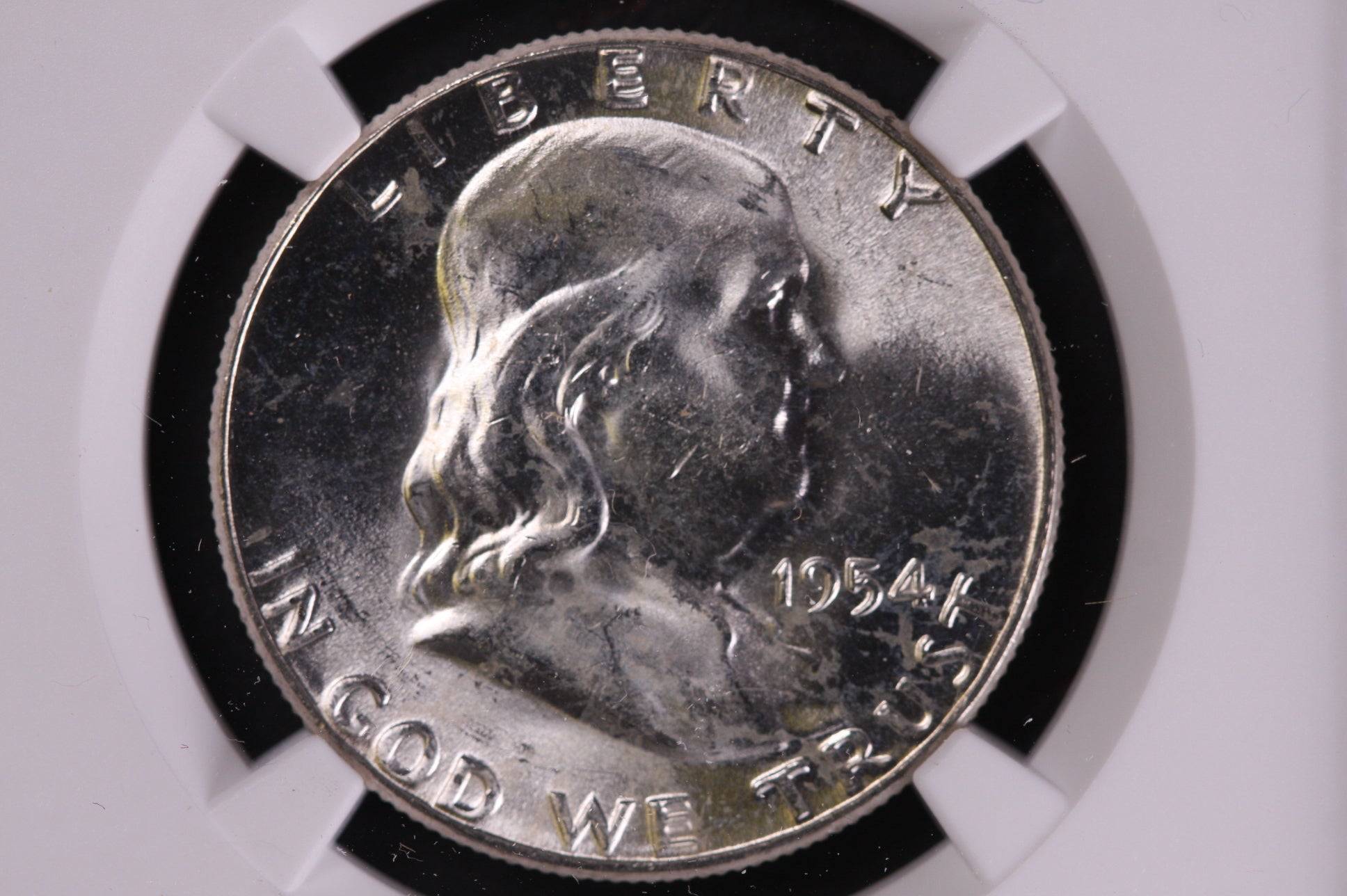 1954 Franklin Silver Half Dollar, NGC MS64 Uncirculated Coin, Store #GHR172