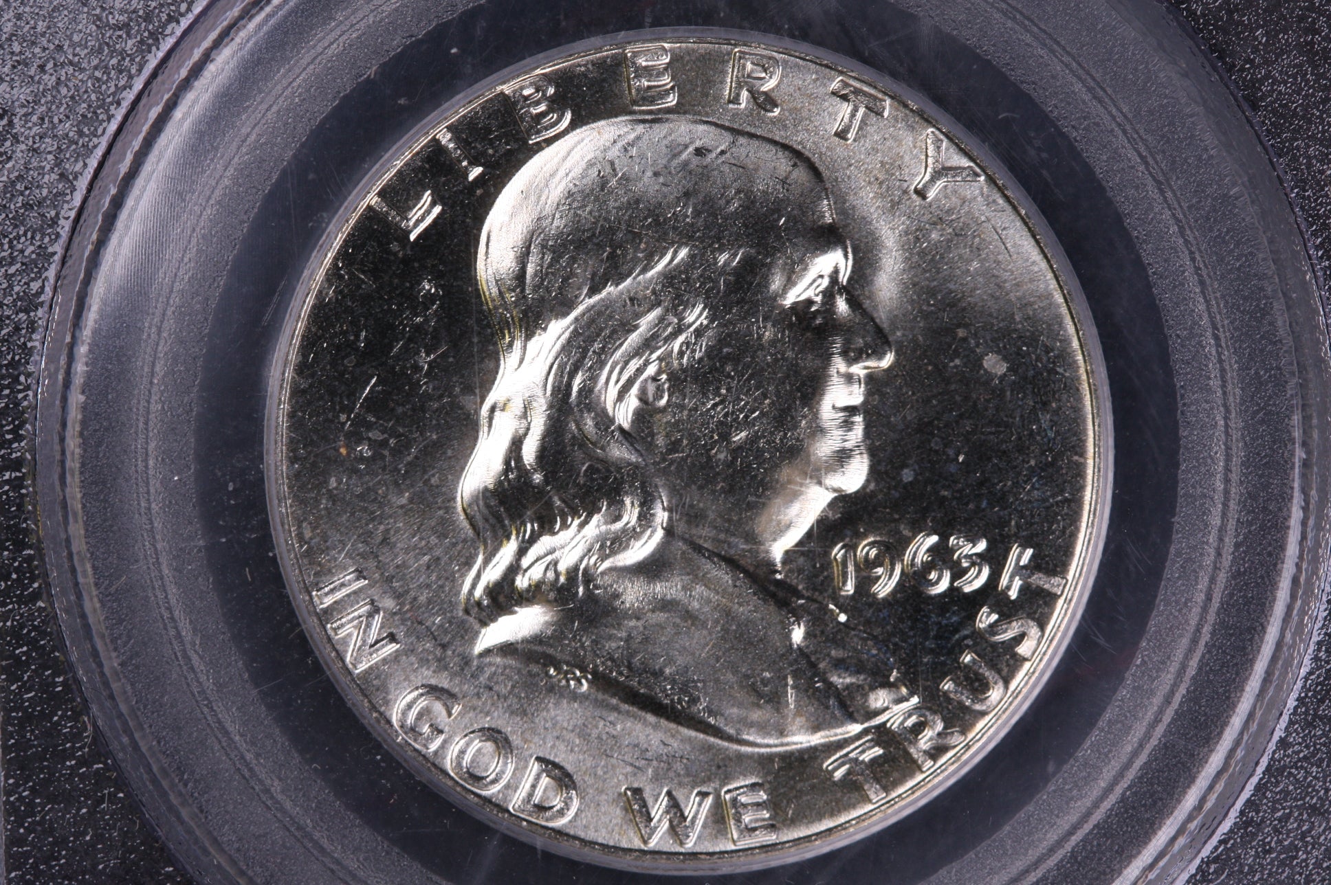 1963-D Franklin Half Dollar, Choice Mint State PCGS MS64 Coin, Store #GHR182